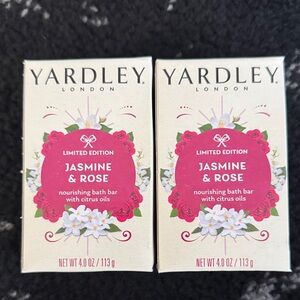 Yardley Jasmine & Rose Limited Edition Bath Bar Set NEW 🏷️